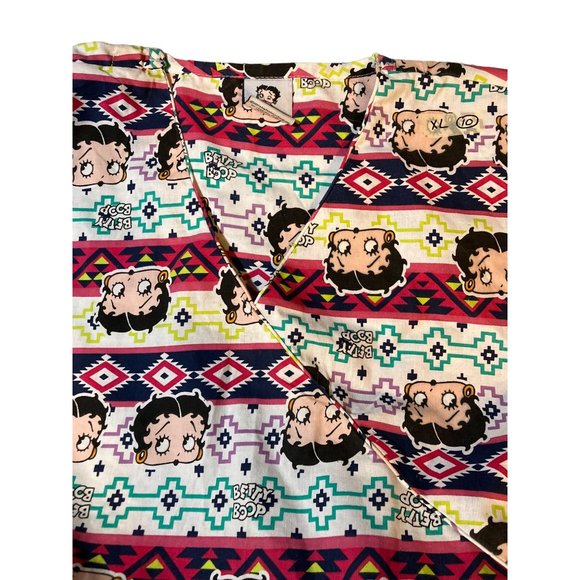 Nurse Medical Uniform Betty Boop Scrub Top Size XL - Picture 2 of 9